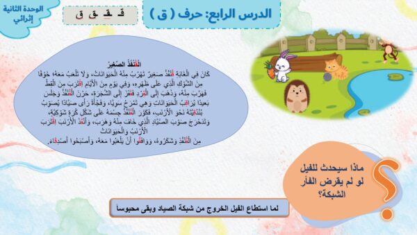 بوربوينت حرف ق
