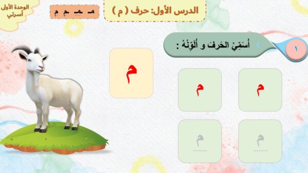 بوربوينت لغتي الوحدة الأولى
